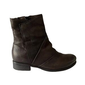 Miz Mooz Swell Wide Width Leather Ankle Boots